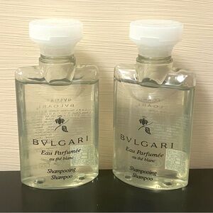 Bvlgari Eau Parfumée Au the Blanc white tea shampoo 1.3oz set of 2 new Feb sale
